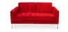 Buy 2 seats Sofa Kanel - Fabric Red 13241 at MyFaktory