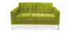 Buy 2 seats Sofa Kanel - Fabric Olive 13241 in the United Kingdom