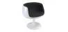Buy Lounge Chair - White Design Chair - Fabric Upholstery - Brandy Black 13158 - in the UK