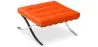 Buy City Ottoman - Premium Leather Orange 58377 - in the UK
