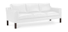 Buy Design Sofa 2213 (3 seats) - Faux Leather White 13927 - prices