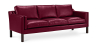 Buy Design Sofa 2213 (3 seats) - Faux Leather Mauve 13927 - prices
