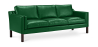 Buy Design Sofa 2213 (3 seats) - Faux Leather Green 13927 in the United Kingdom