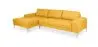 Buy Design Living-room Corner Sofa (5 seats) - Right Angle - Fabric Yellow 26731 - prices