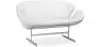 Buy Design Sofa - Swin Sofa (2 seats) - Premium Leather White 13913 - prices