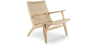Buy Armchair Boho Bali Style Bukit in Solid Wood Natural wood 57153 - in the UK