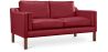 Buy Scandinavian design Design Sofa 2212 (2 seats) - Faux Leather Red 13915 with a guarantee