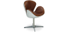 Buy Swin Chair Aviator Armchair - Microfiber Aged Leather Effect Brown 25625 - in the UK