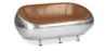 Buy Pod Aviator Design Sofa - Premium Leather Brown 26722 - prices