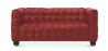 Buy Design Sofa Lukus (2 seats) - Premium Leather Red 13253 in the United Kingdom