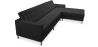 Buy Design Corner Sofa Kanel  - Right Angle - Premium Leather Black 15185 - in the UK