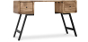 Industrial Style Design recycled wooden desk - Jason - Angled View