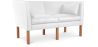 Buy Design Sofa 2214 (2 seats) - Faux Leather White 13918 - prices