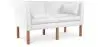 Buy Design Sofa 2214 (2 seats) - Faux Leather White 13918 - prices