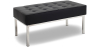 Buy Kanel Bench (2 seats) - Premium Leather Black 13214 - in the UK