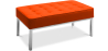 Buy Kanel Bench (2 seats) - Premium Leather Orange 13214 - in the UK