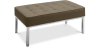 Buy Kanel Bench (2 seats) - Premium Leather Taupe 13214 in the United Kingdom