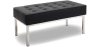Buy Kanel Bench (2 seats) - Faux Leather Black 13213 - in the UK
