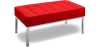 Buy Kanel Bench (2 seats) - Faux Leather Red 13213 in the United Kingdom
