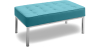 Buy Kanel Bench (2 seats) - Faux Leather Turquoise 13213 - in the UK