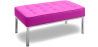 Buy Kanel Bench (2 seats) - Faux Leather Fuchsia 13213 in the United Kingdom
