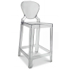 Buy Bar stool with backrest Victoire - 75cm - Design Transparent Grey transparent 58924 - prices