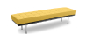 Buy City Bench (3 seats) - Faux Leather Yellow 13222 - prices