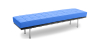 Buy City Bench (3 seats) - Faux Leather Light blue 13222 - in the UK