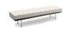 Buy City Bench (3 seats) - Faux Leather Ivory 13222 - prices