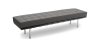 Buy City Bench (3 seats) - Faux Leather Dark grey 13222 at MyFaktory