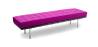 Buy City Bench (3 seats) - Faux Leather Fuchsia 13222 in the United Kingdom