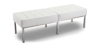 Buy Bench Upholstered in Polyurethane - 3 Seats - Yaner White 13216 - prices