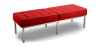 Buy Bench Upholstered in Polyurethane - 3 Seats - Yaner Red 13216 in the United Kingdom