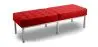 Buy Bench Upholstered in Polyurethane - 3 Seats - Yaner Red 13216 in the United Kingdom