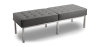 Buy Bench Upholstered in Polyurethane - 3 Seats - Yaner Dark grey 13216 in the United Kingdom