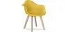 Buy Dining Chair with Armrests - Scandinavian Style - Amir Pastel yellow 58595 with a guarantee