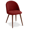 Buy Dining Chair - Upholstered in Fabric - Scandinavian Style - Bennett Red 58982 at MyFaktory