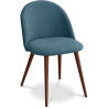 Buy Dining Chair - Upholstered in Fabric - Scandinavian Style - Bennett Turquoise 58982 in the United Kingdom