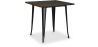 Buy Bistrot Metalix Industrial Dining Table - 80 cm - Dark Wood Black 58995 - prices