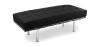 Buy City Bench (2 seats) - Faux Leather Black 13219 - in the UK