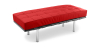 Buy City Bench (2 seats) - Faux Leather Red 13219 in the United Kingdom
