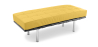 Buy City Bench (2 seats) - Faux Leather Yellow 13219 - prices