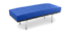 Buy City Bench (2 seats) - Faux Leather Dark blue 13219 home delivery