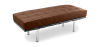 Buy City Bench (2 seats) - Faux Leather Chocolate 13219 - in the UK