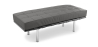 Buy City Bench (2 seats) - Faux Leather Dark grey 13219 at MyFaktory