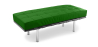 Buy City Bench (2 seats) - Faux Leather Dark green 13219 home delivery