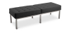 Buy Kanel Bench (3 seats) - Premium Leather Black 13217 - in the UK