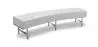 Buy Montes  Sofa Bench - Faux Leather White 13700 - prices