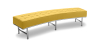 Buy Montes  Sofa Bench - Faux Leather Yellow 13700 - in the UK