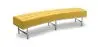 Buy Montes  Sofa Bench - Faux Leather Yellow 13700 - in the UK